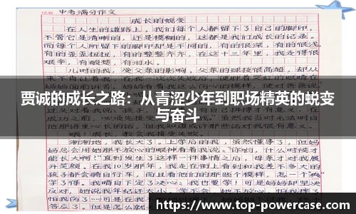 贾诚的成长之路：从青涩少年到职场精英的蜕变与奋斗